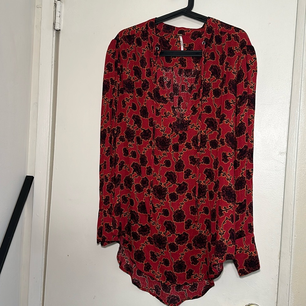 Free People western shirt dress